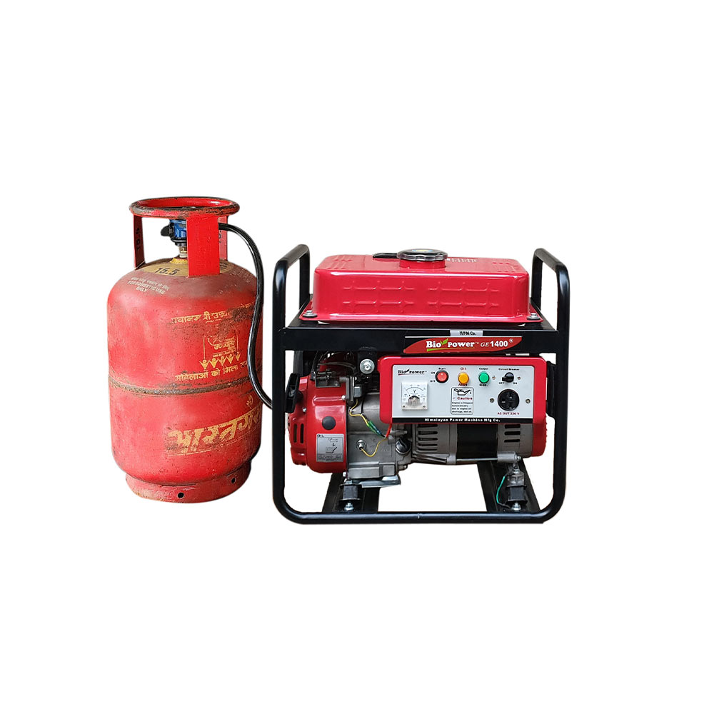 1.2 KVA LPG Generator, Petrol - LPG Run, Model GE-1400R-LPG